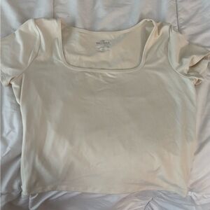 Hollister Women's Off-White Square Neck Blouse